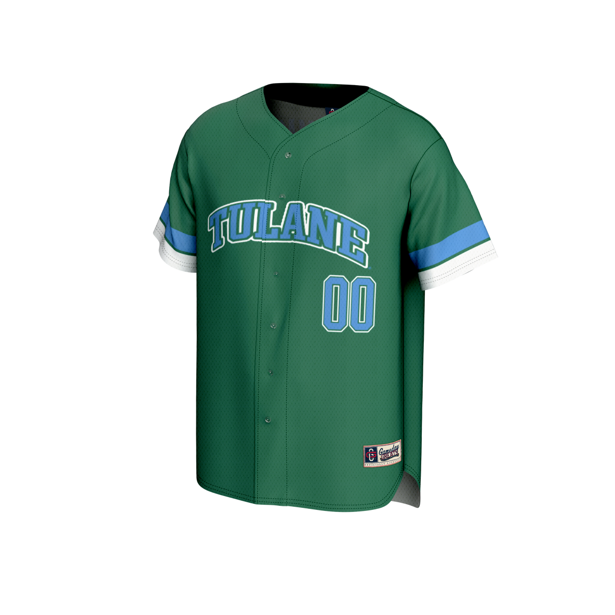 Tulane Green Wave GameDay Greats NIL Pick-A-Player Lightweight Baseball Jersey - Green