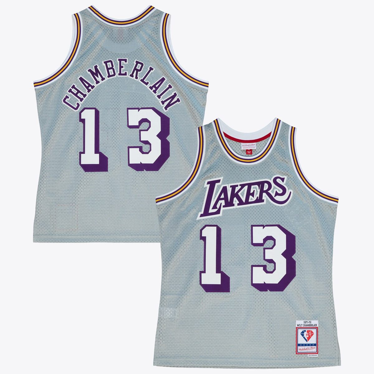 Los Angeles Lakers Mitchell & Ness 1971 75th Swingman Jersey - Silver