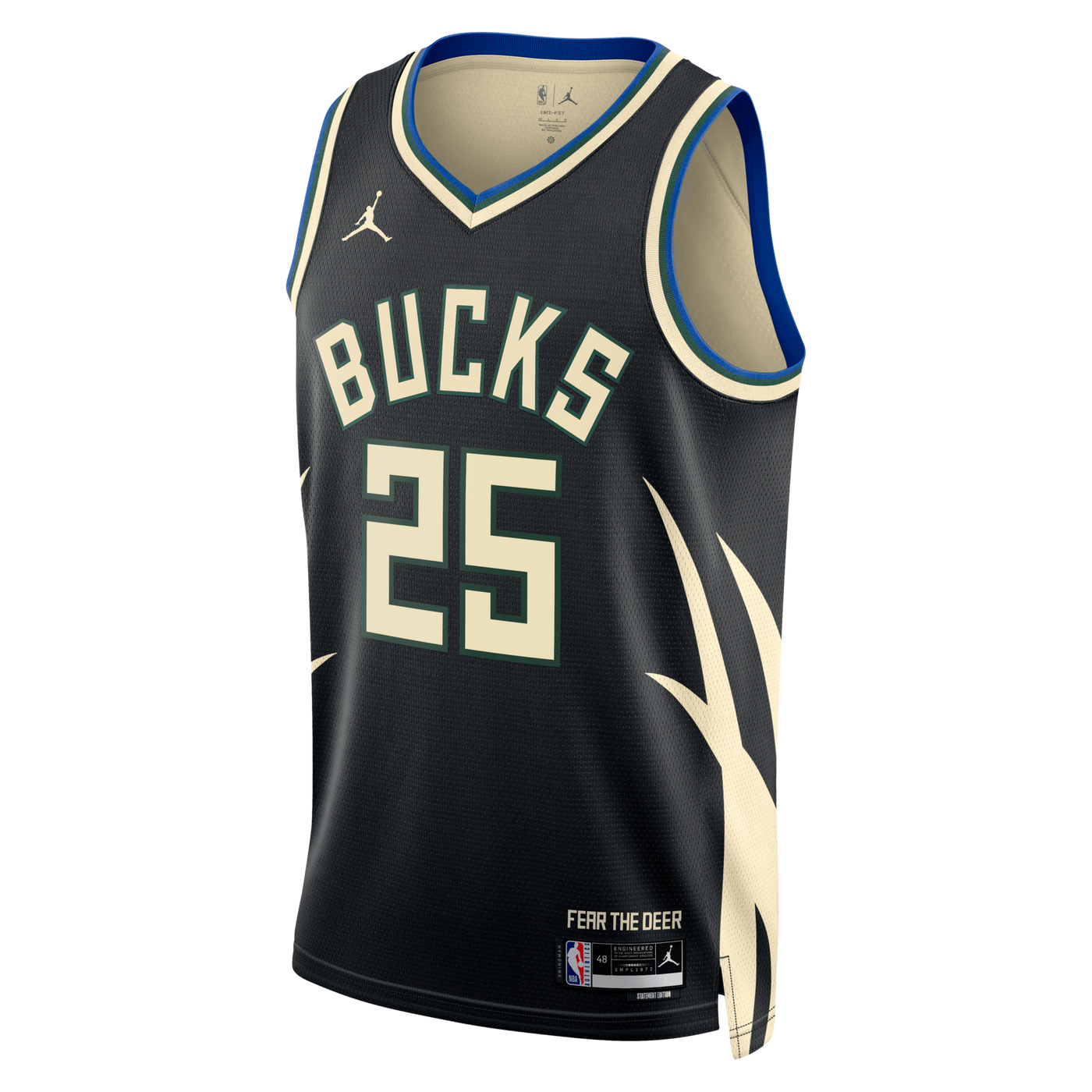 Milwaukee Bucks Jordan Brand Statement Edition Swingman Jersey - Hunter Green - Kasparas Jakučionis