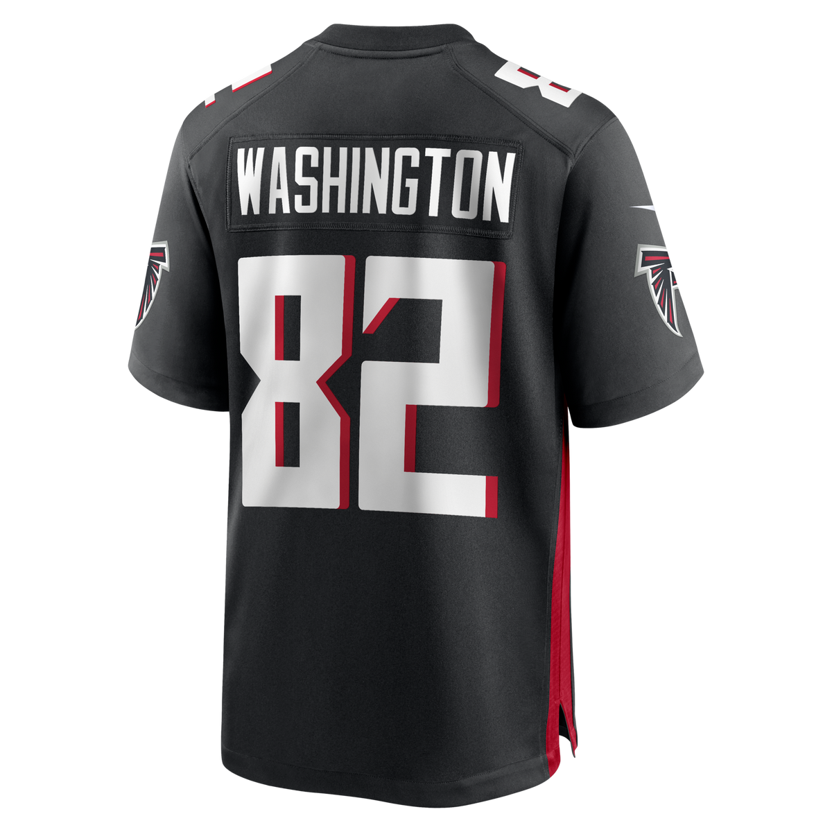 Atlanta Falcons Casey Washington Black Team Game Jersey