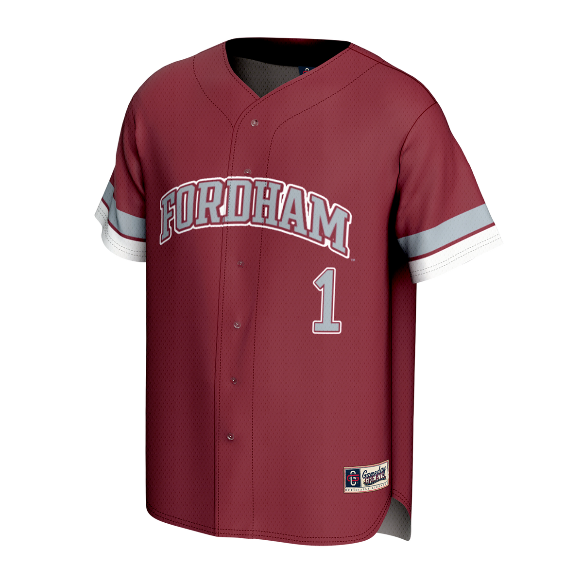 Fordham Rams GameDay Greats Lightweight Collegiate Baseball Fashion Jersey - Maroon