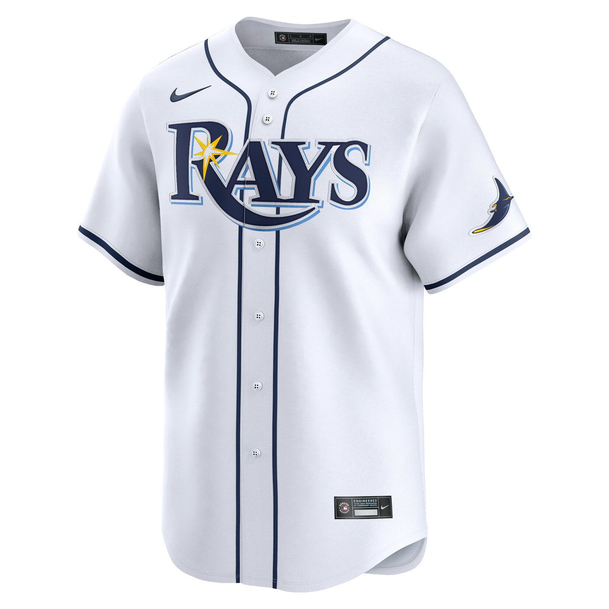 Tampa Bay Rays Brandon Lowe White Home Limited Player Jersey