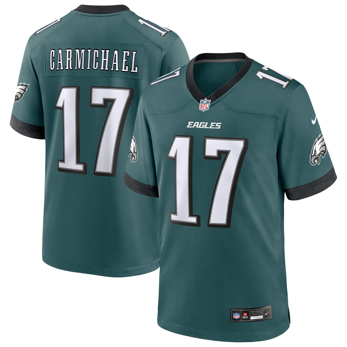 Philadelphia Eagles Harold Carmichael Midnight Green Team Retired Player Game Jersey