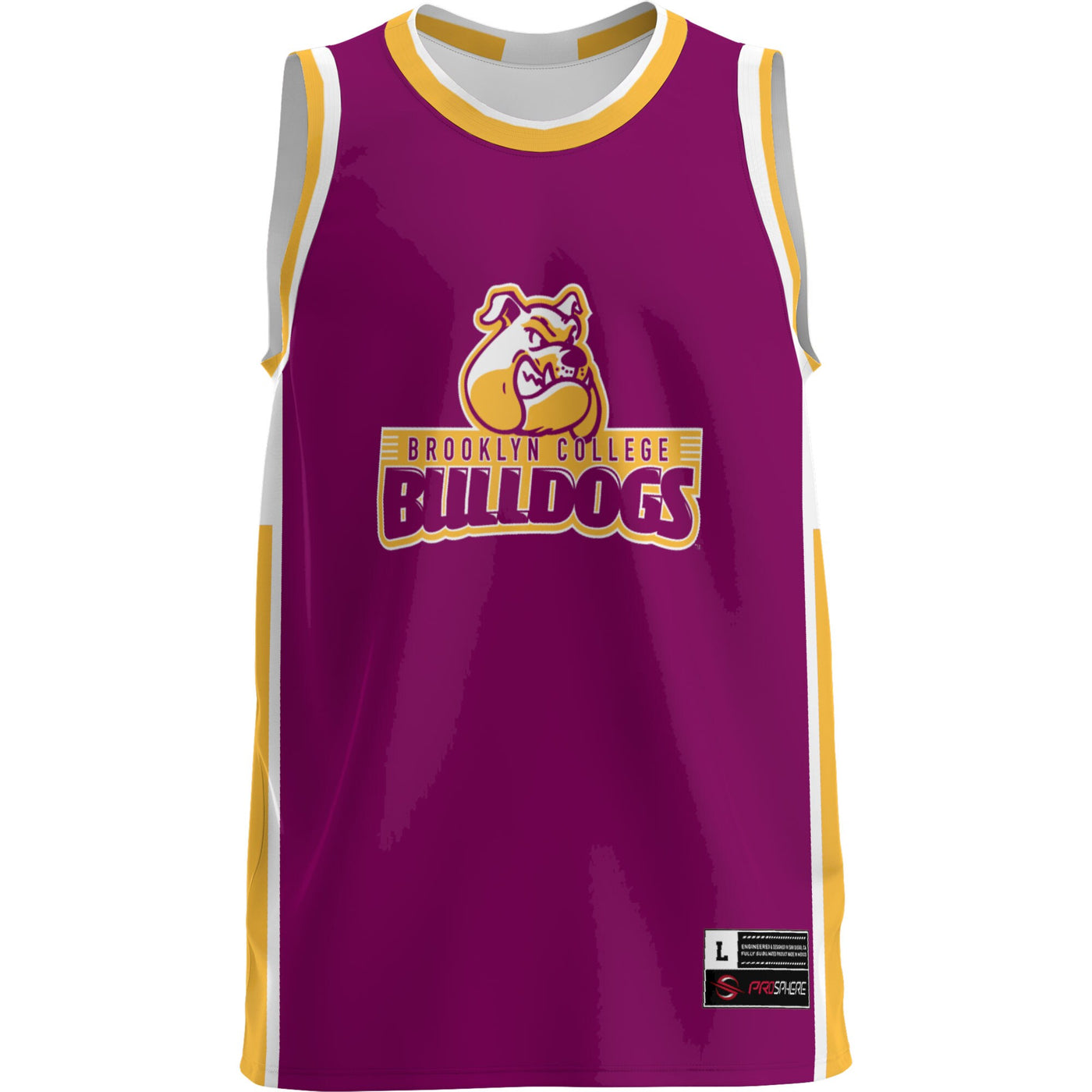GameDay Greats Maroon Brooklyn College Bulldogs Lightweight Basketball Jersey