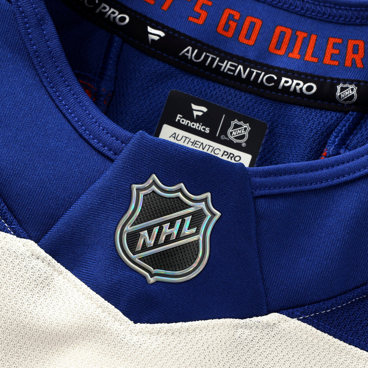Edmonton Oilers Fanatics Light Beige Alternate Authentic Pro Jersey