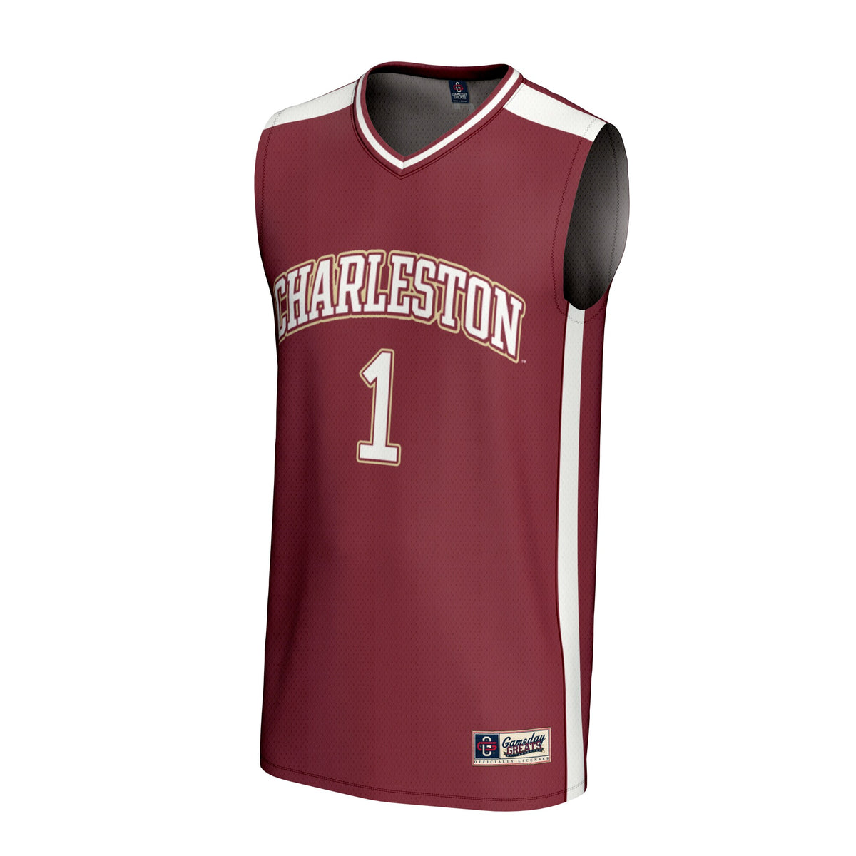#1 Charleston Cougars GameDay Greats Lightweight Collegiate Basketball Fashion Jersey - Maroon