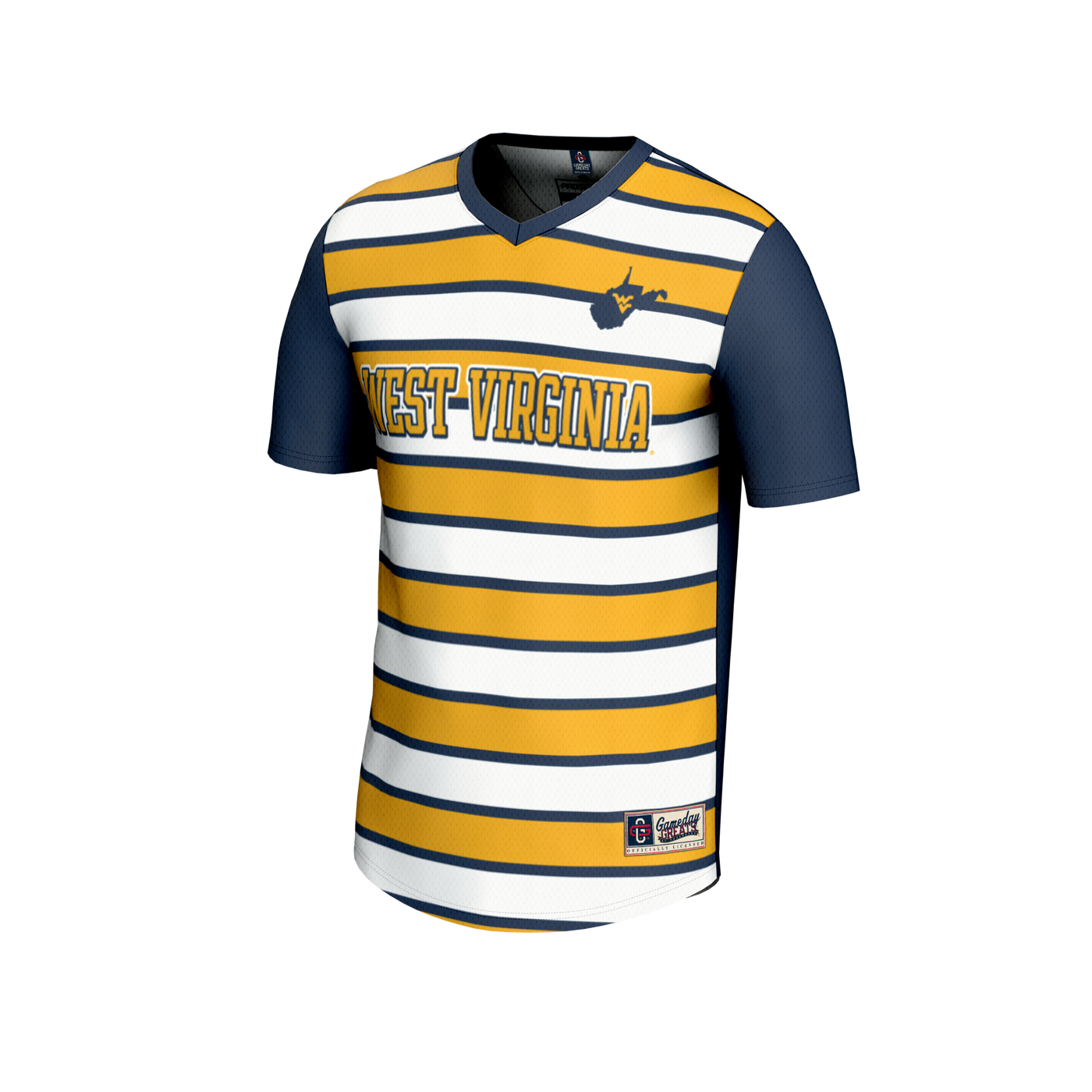 GameDay Greats #67 Navy West Virginia Mountaineers Lightweight Soccer Fashion Jersey