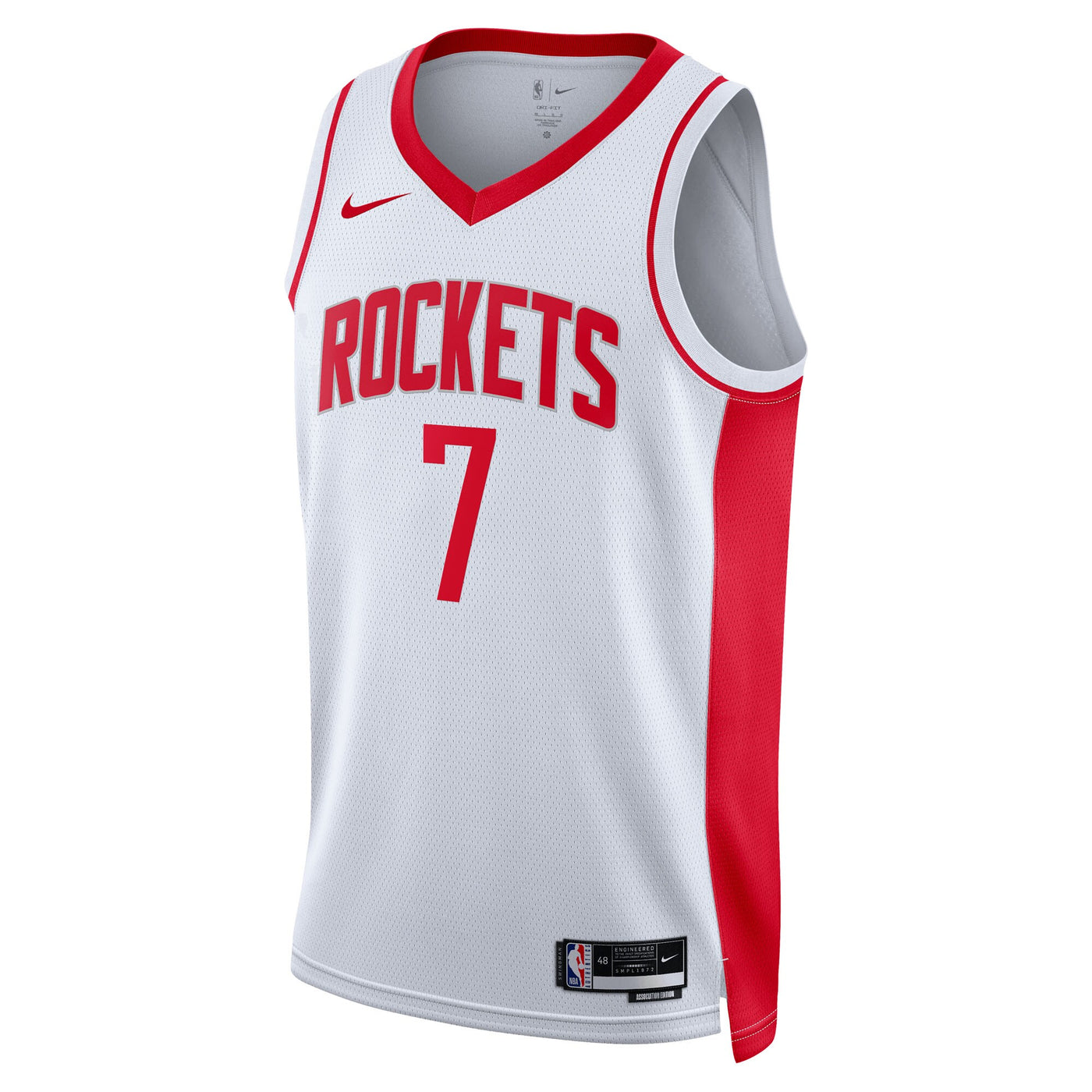 Houston Rockets Nike Association Edition Swingman Jersey - White - Kevin Durant