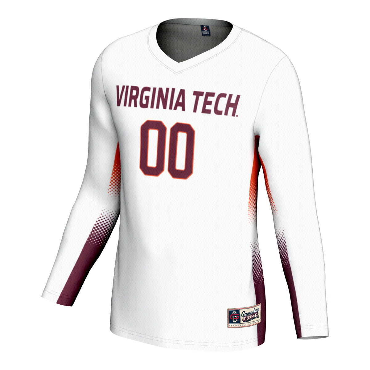 Virginia Tech Hokies GameDay Greats NIL Lightweight Volleyball Jersey - White