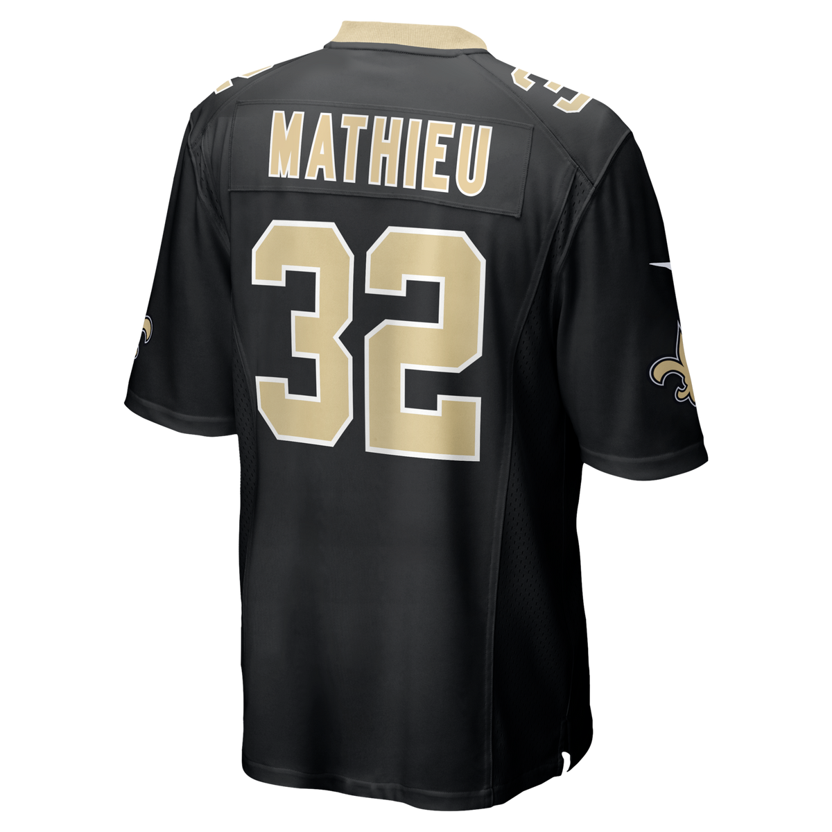 New Orleans Saints Tyrann Mathieu Black Game Jersey