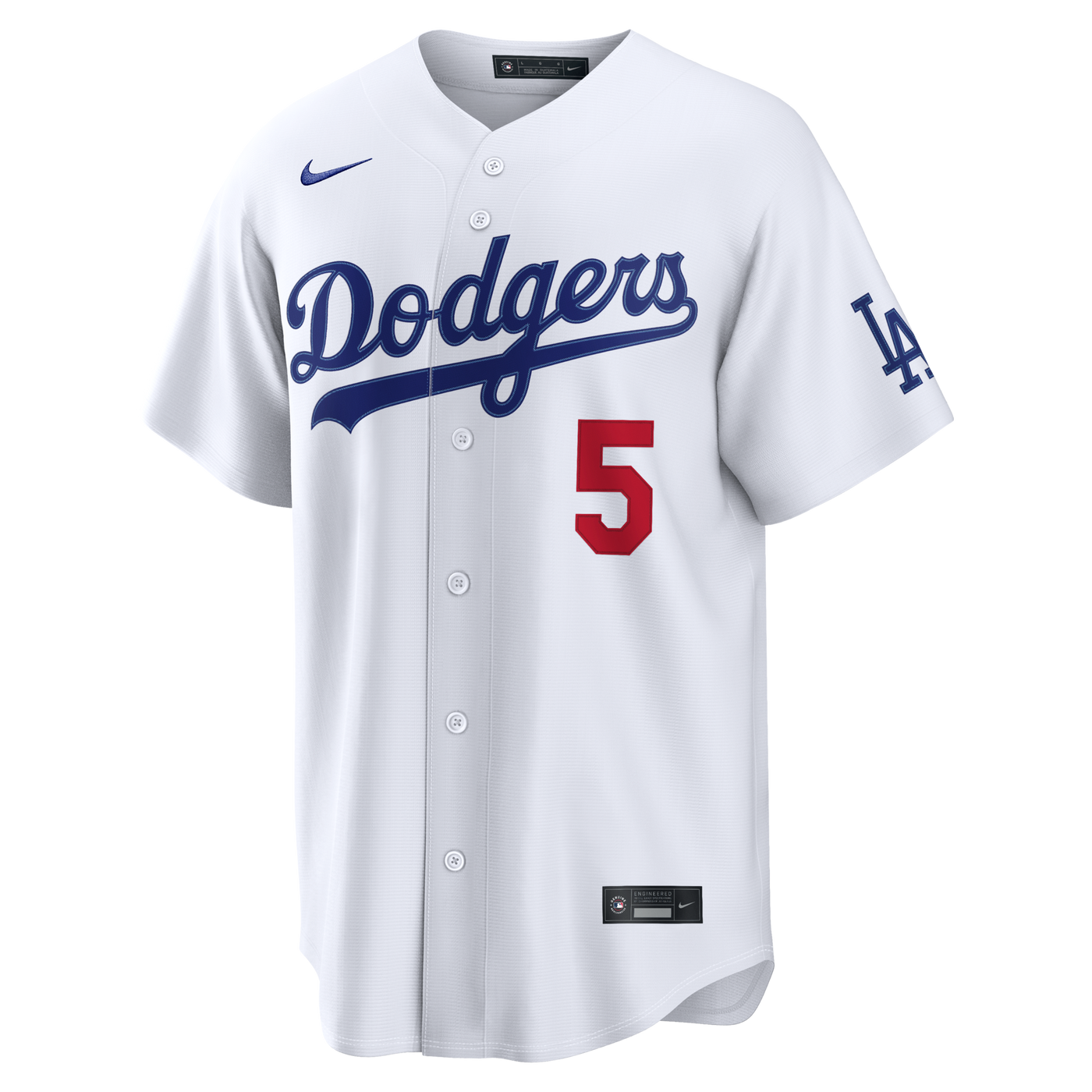 Los Angeles Dodgers Freddie Freeman Nike White Home Stadium Jersey