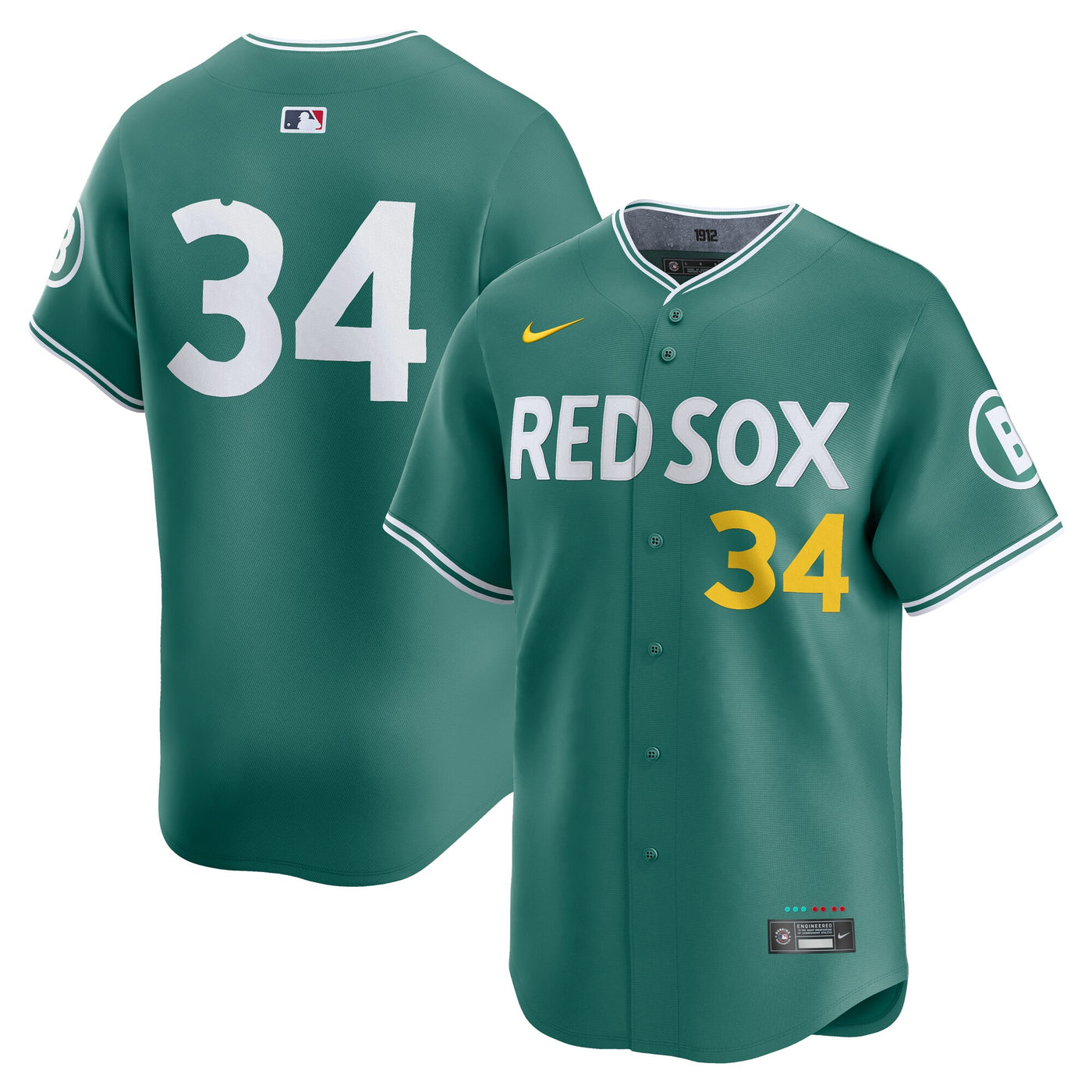 Boston Red Sox David Ortiz Nike Green 2025 City Connect Limited Retired Player Jersey