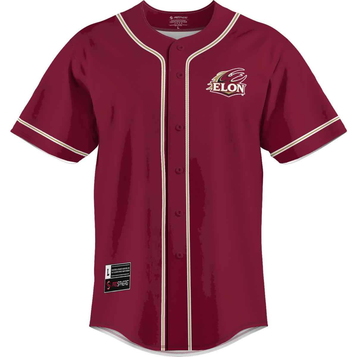 Elon Phoenix GameDay Greats Lightweight Baseball Jersey - Maroon