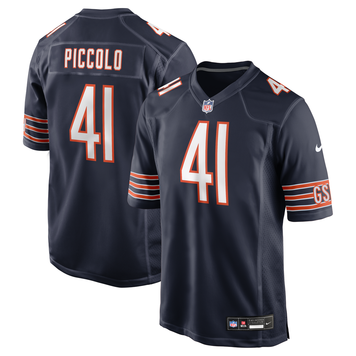 Chicago Bears Brian Piccolo Navy Game Retired Player Jersey