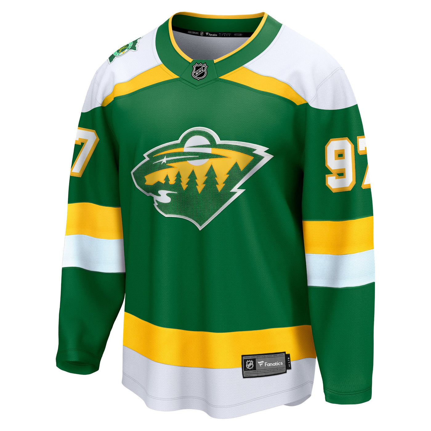 Minnesota Wild Kirill Kaprizov Fanatics Green 2023/24 Alternate Breakaway Jersey