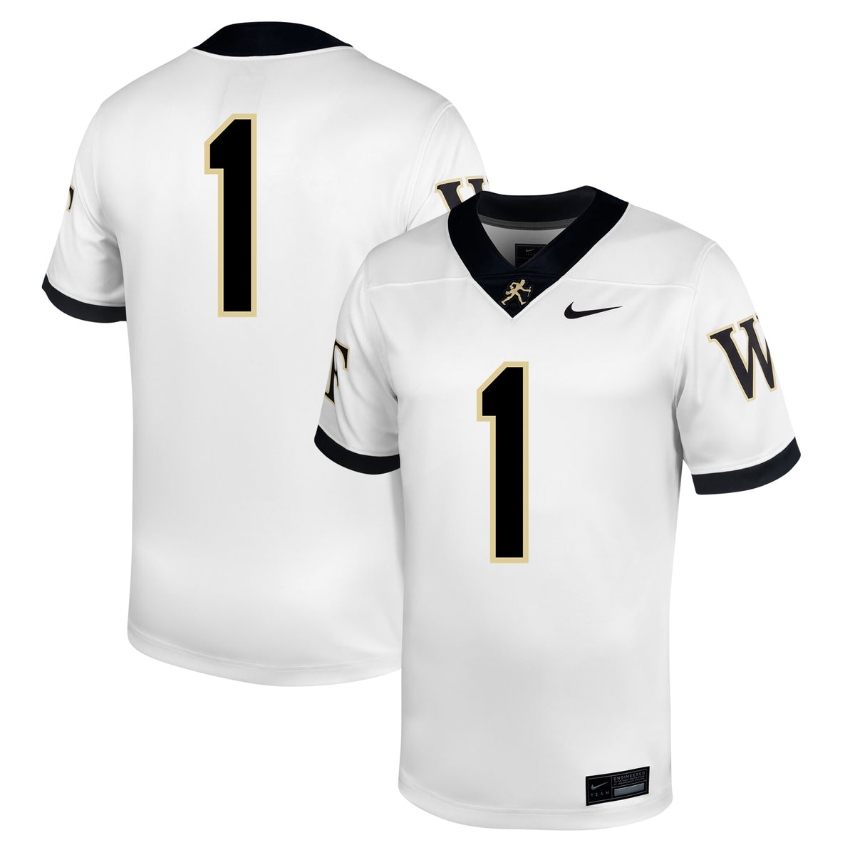 #1 Wake Forest Demon Deacons Untouchable Football Jersey – White
