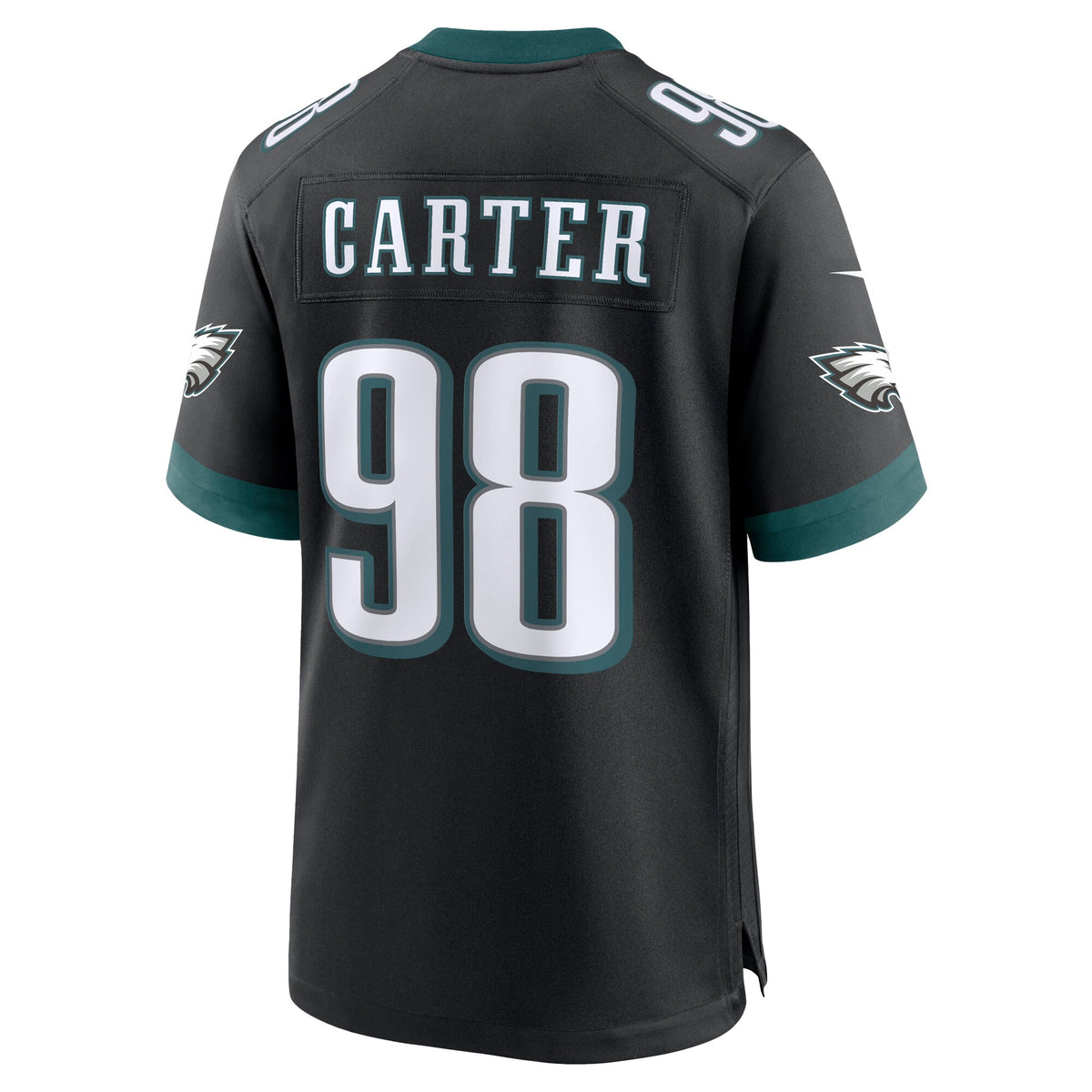 Philadelphia Eagles Jalen Carter Black Alternate Game Player Jersey