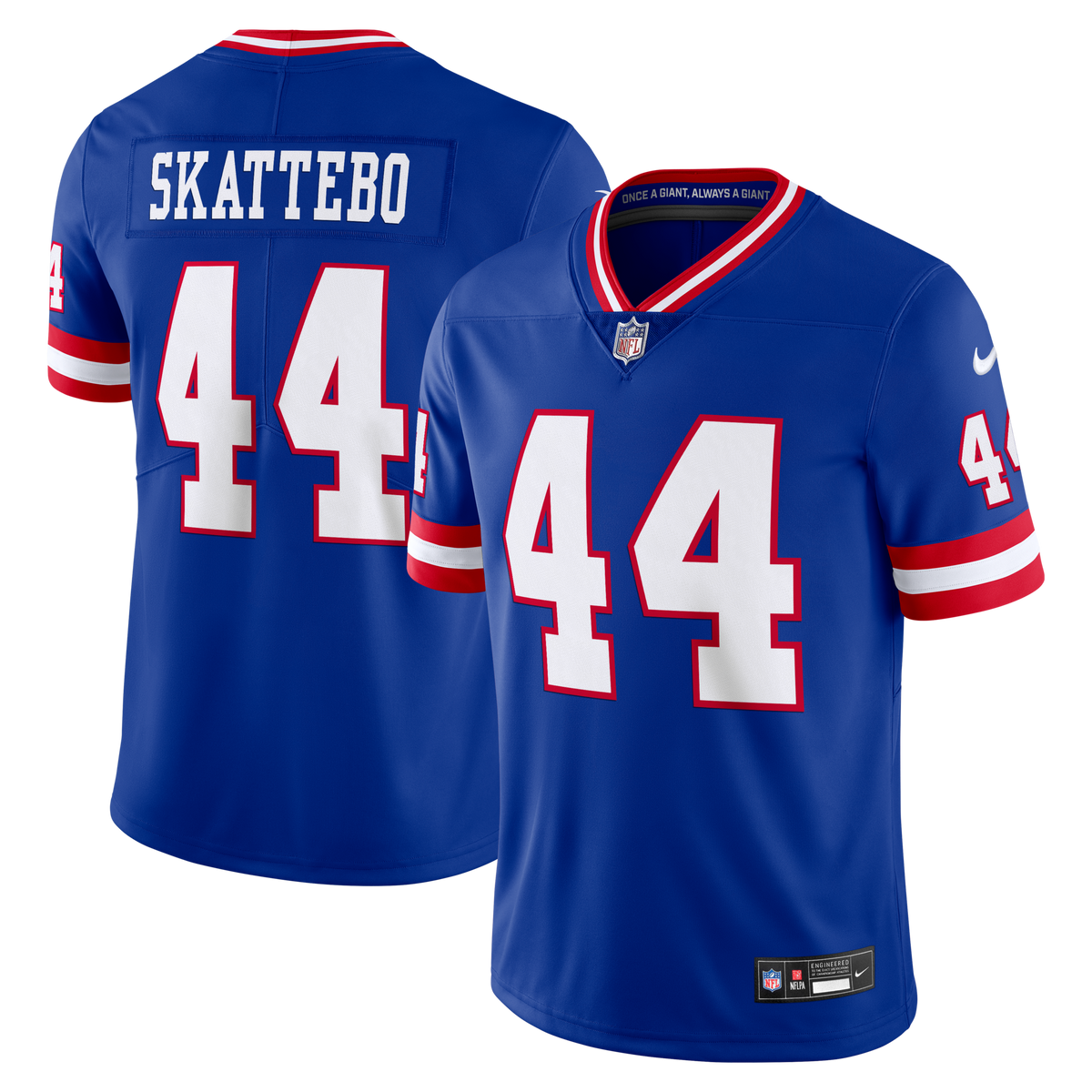 New York Giants Cam Skattebo Royal Legacy Vapor Untouchable Stitched Limited Jersey