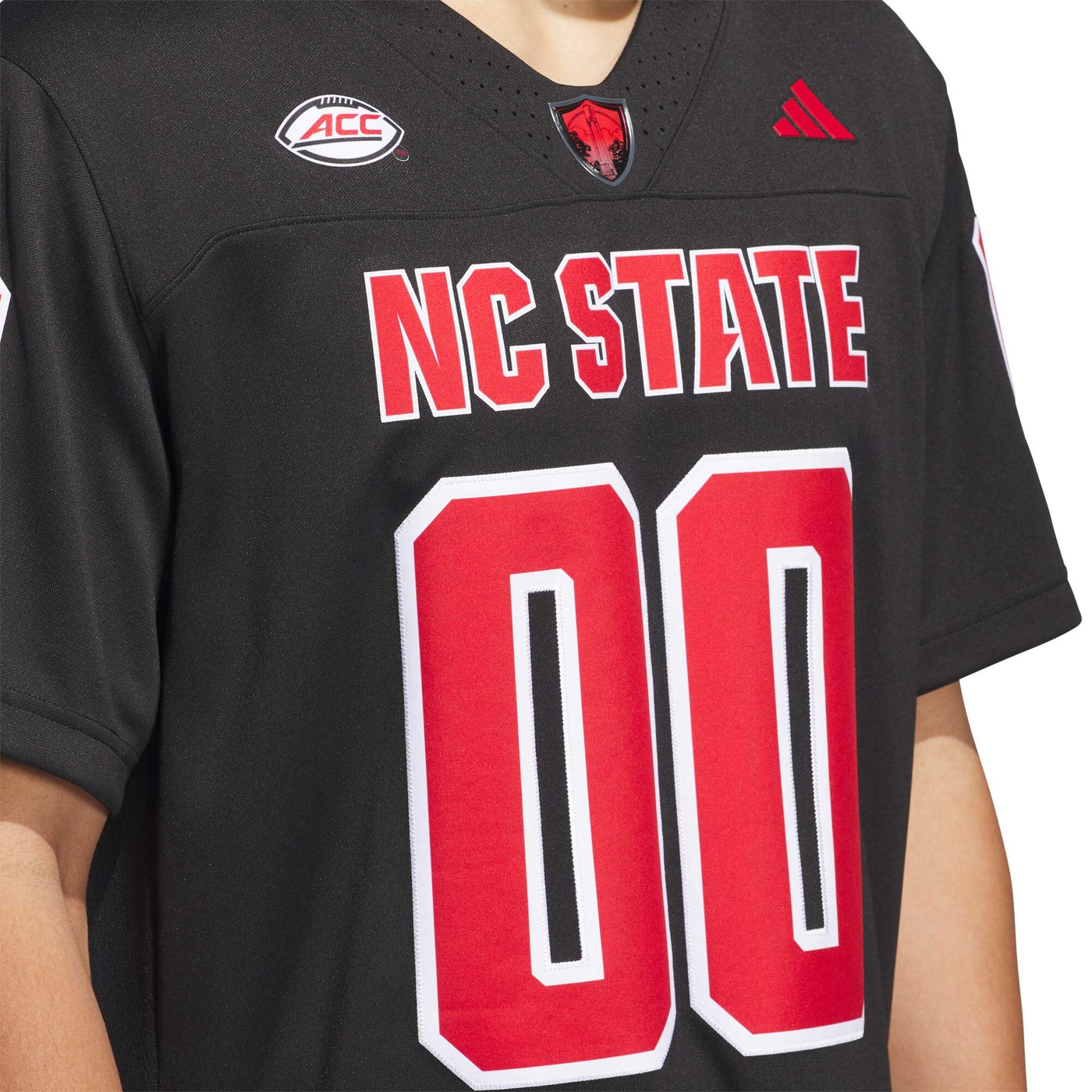 adidas #00 Black NC State Wolfpack Premier Strategy Jersey
