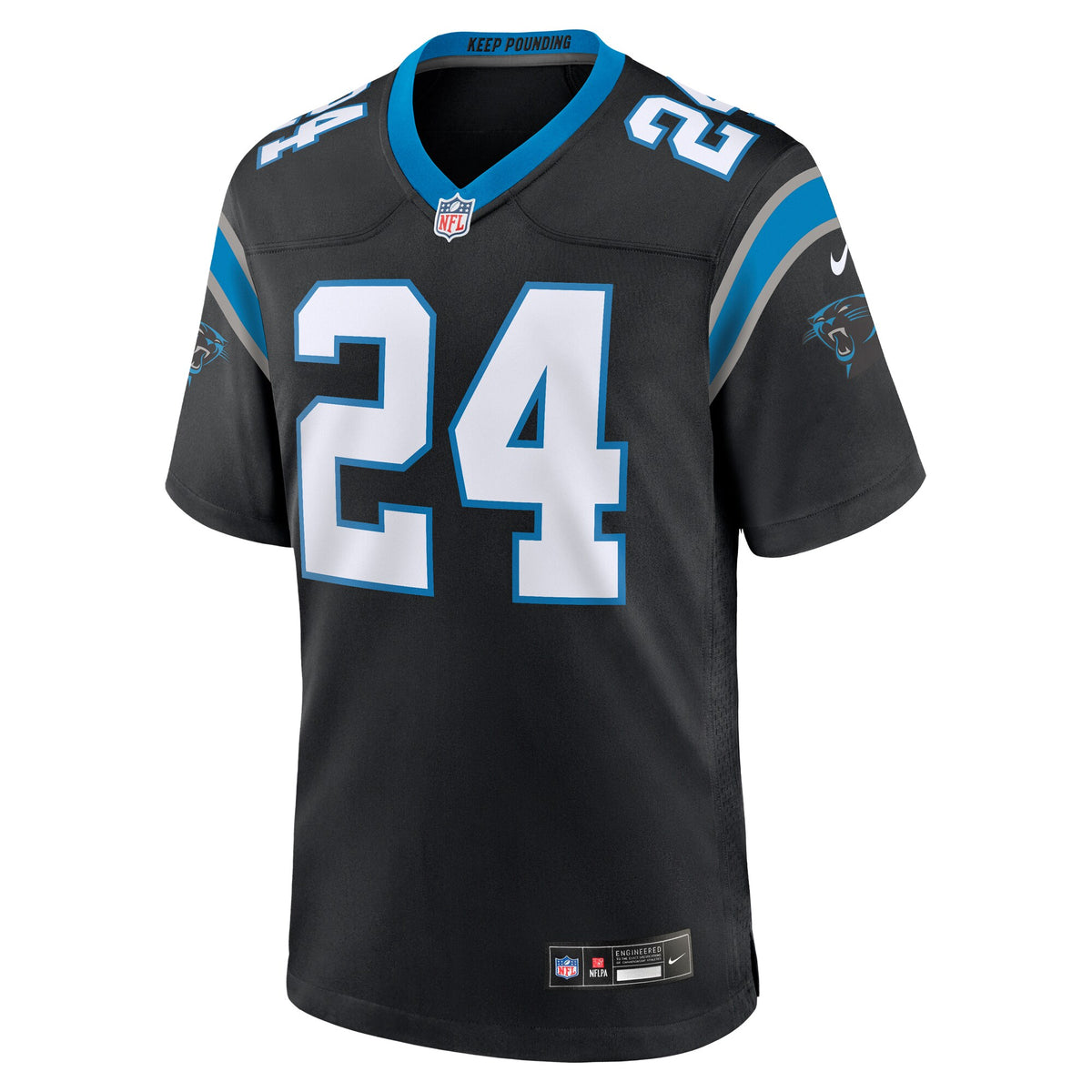 Carolina Panthers Jonathon Brooks Black Game Jersey