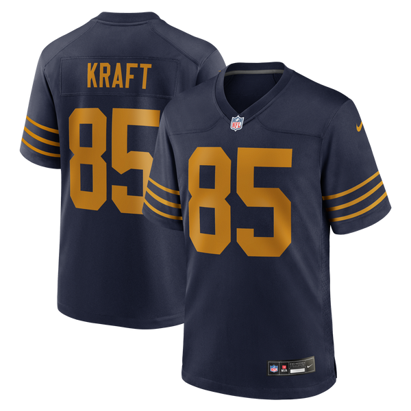 Green Bay Packers Tucker Kraft Nike Navy Alternate Game Jersey