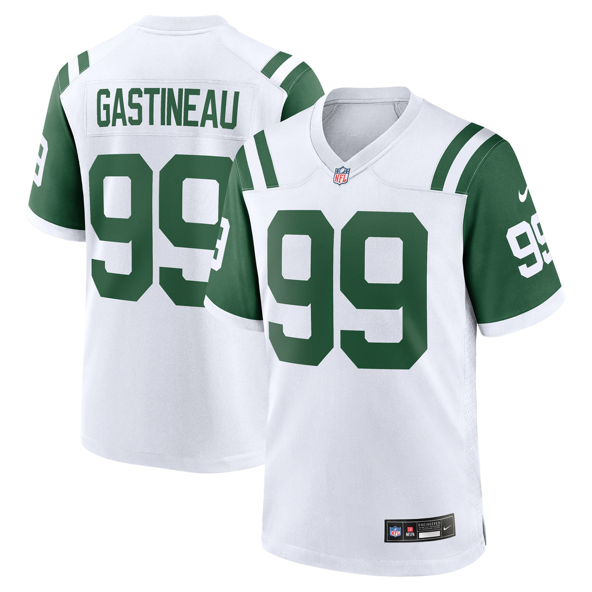 New York Jets Mark Gastineau White Retired Player Alternate Game Jersey