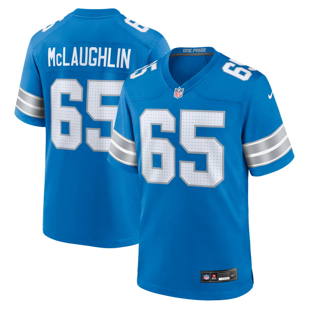 Detroit Lions Seth McLaughlin Blue Team Game Jersey