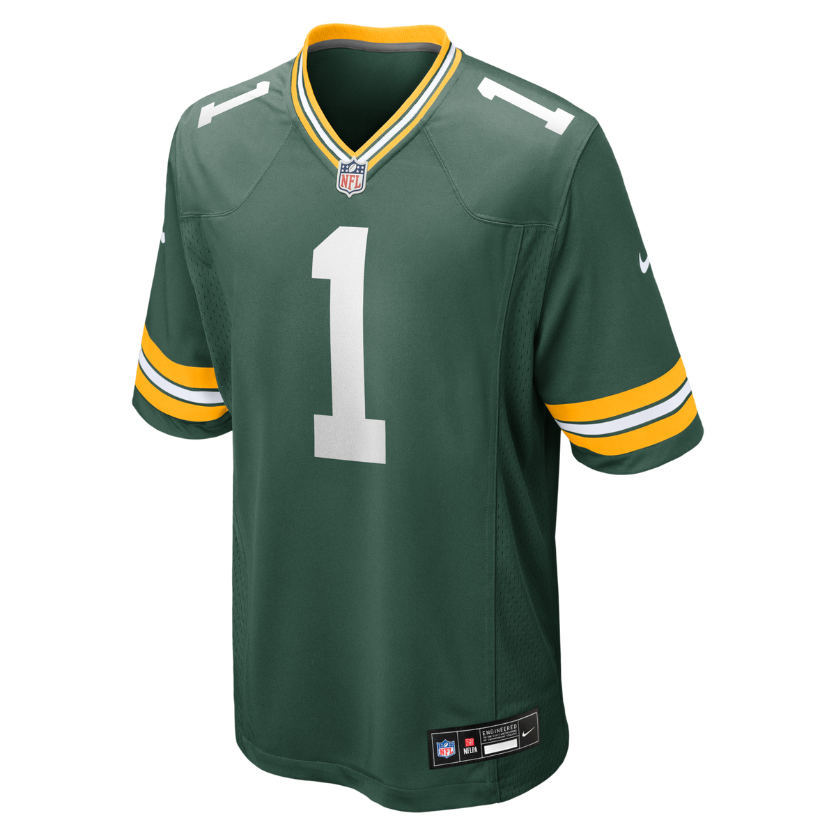 Green Bay Packers Number 1 Dad Green Game Jersey