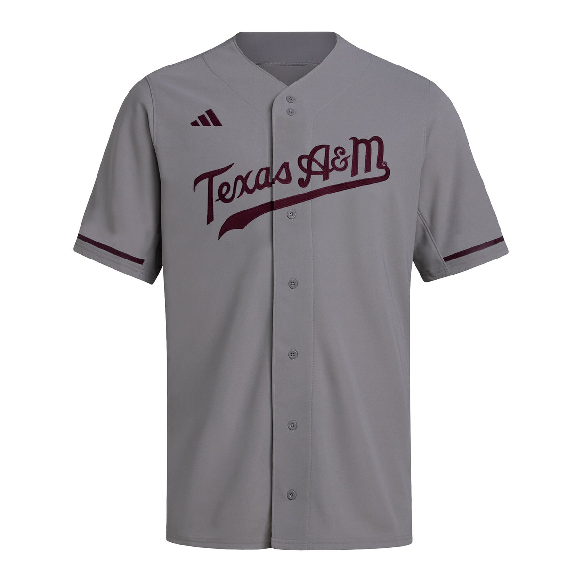 Texas A&M Aggies Replica Baseball Jersey - Gray