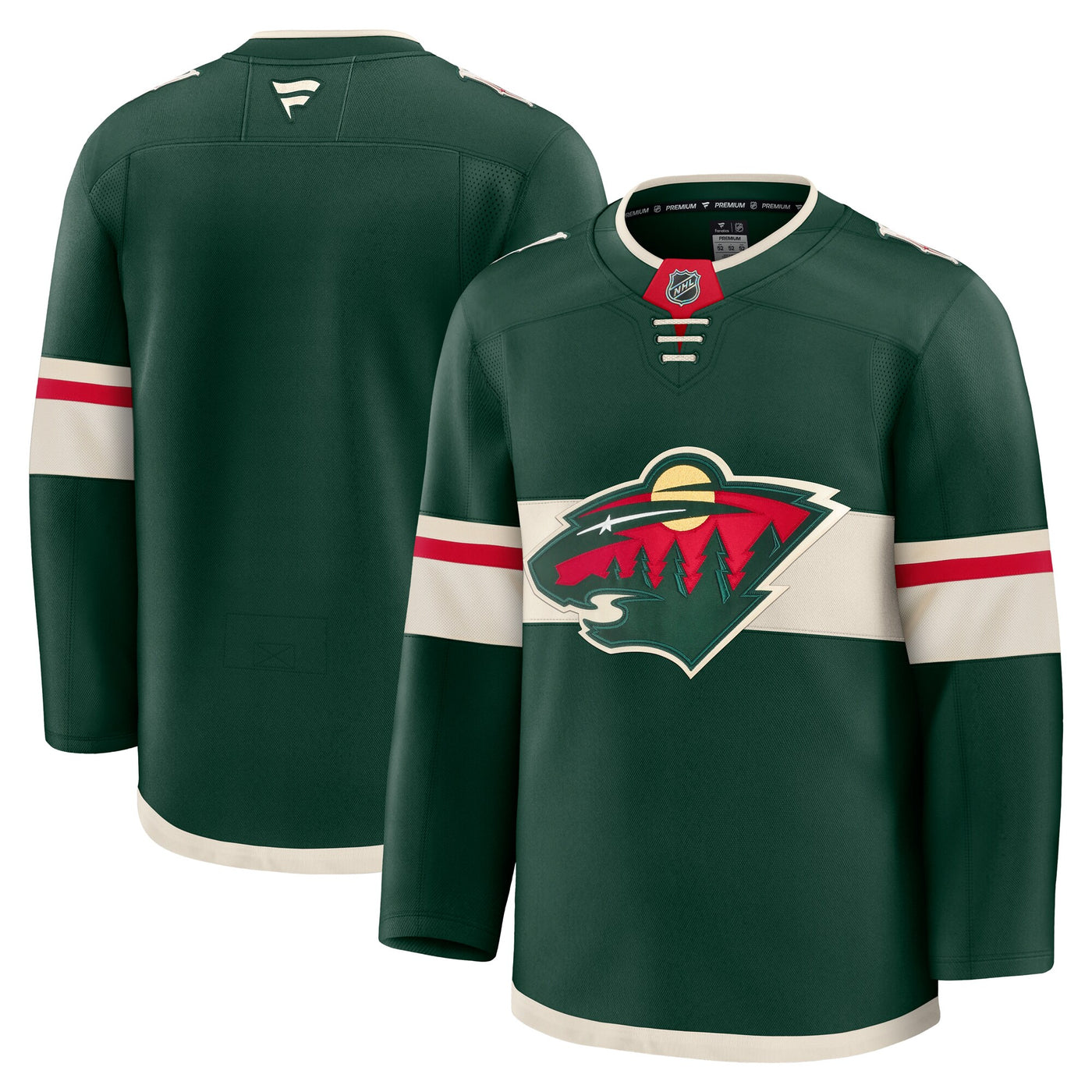 Minnesota Wild Fanatics Green Home Premium Jersey