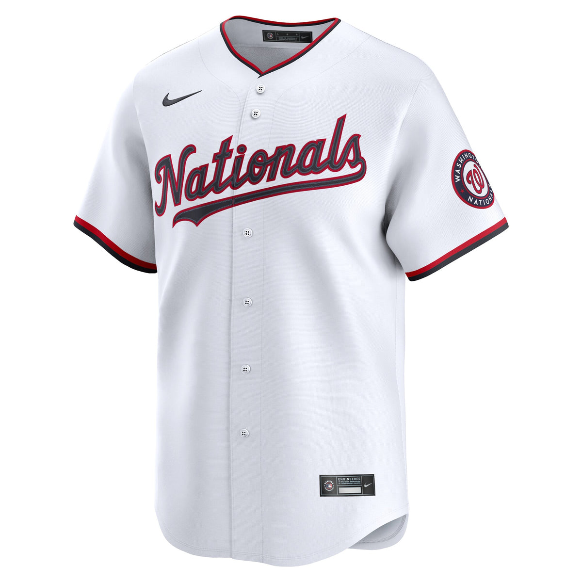 Washington Nationals White Home Limited Custom Jersey