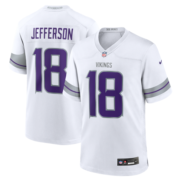 Minnesota Vikings Justin Jefferson Nike White Alternate Game Player Jersey