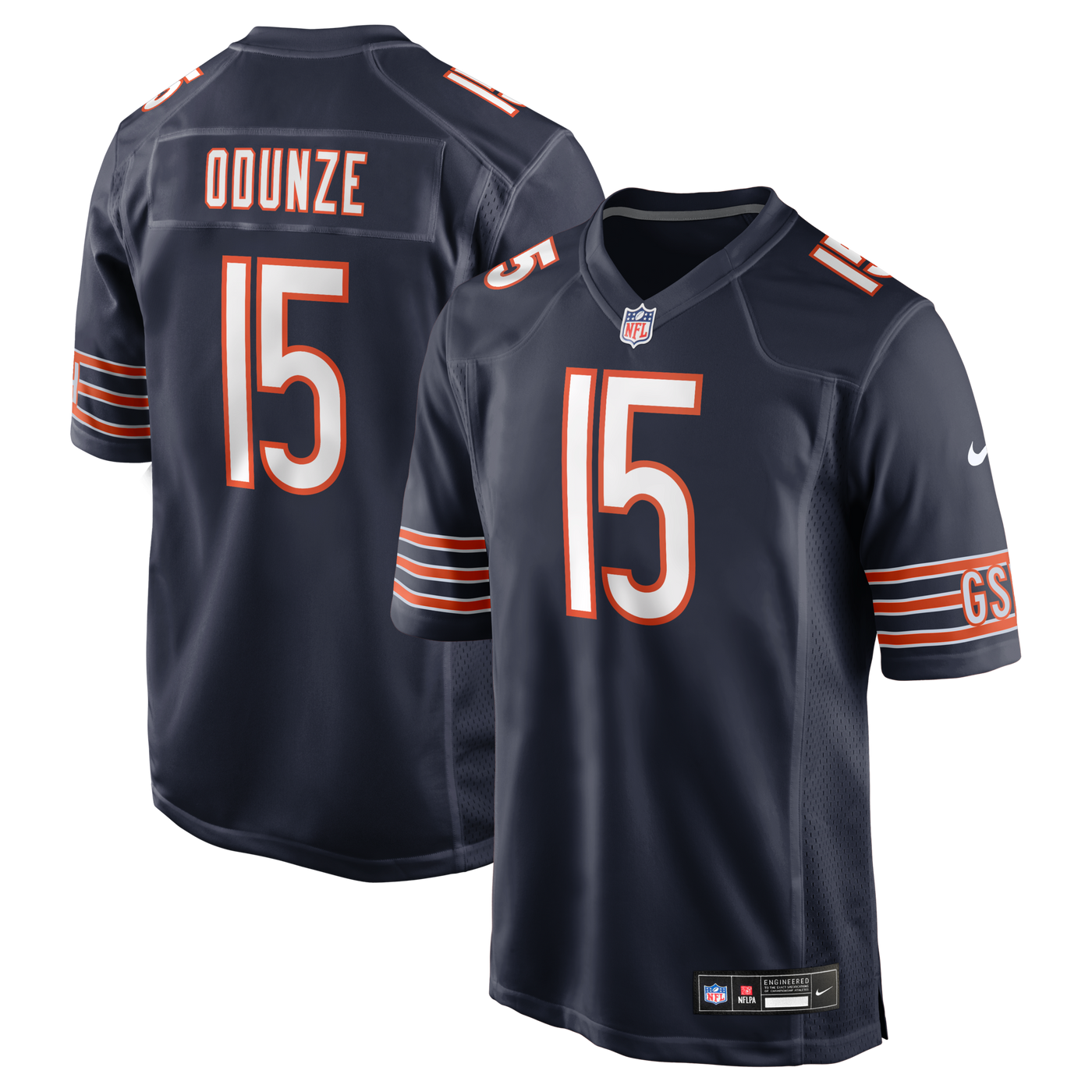 Chicago Bears Rome Odunze Nike Navy Player Game Jersey