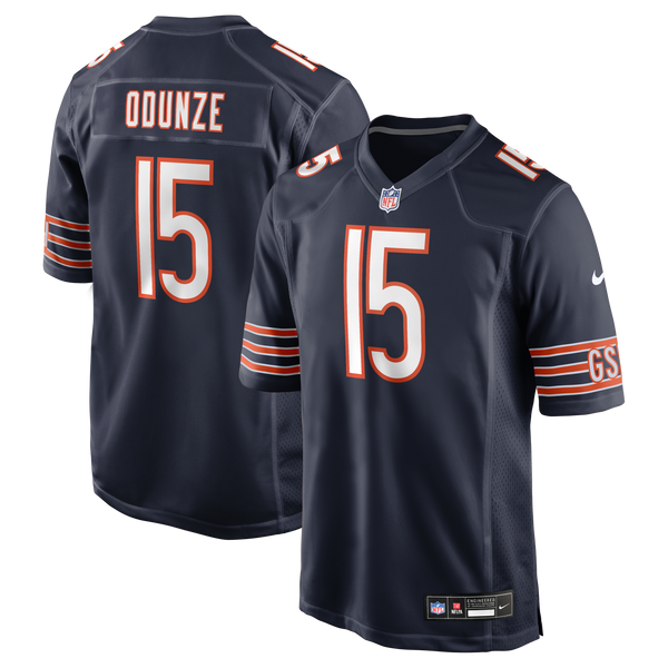 Chicago Bears Rome Odunze Nike Navy Player Game Jersey