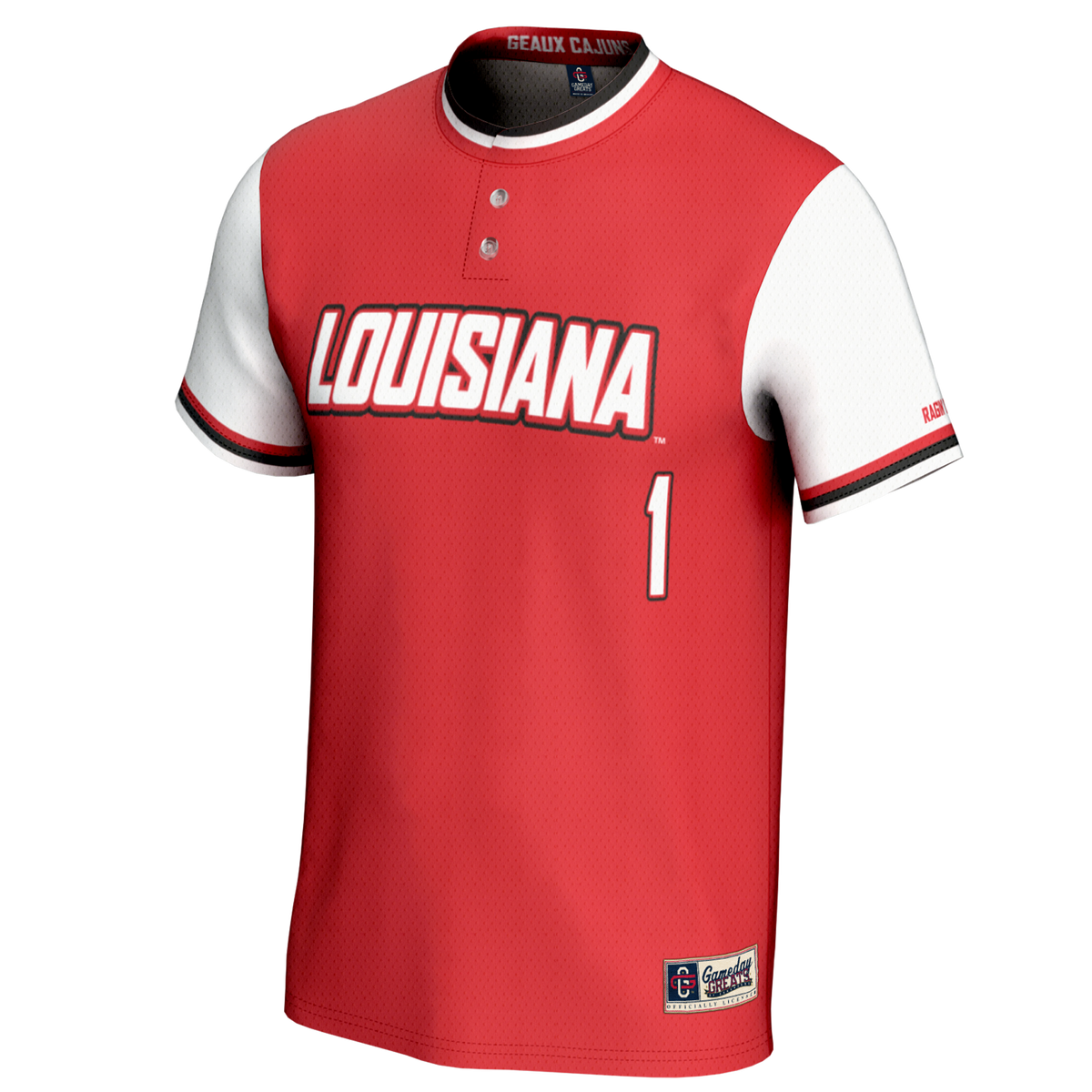 #1 Louisiana Ragin' Cajuns GameDay Greats Lightweight Softball Jersey - Cardinal