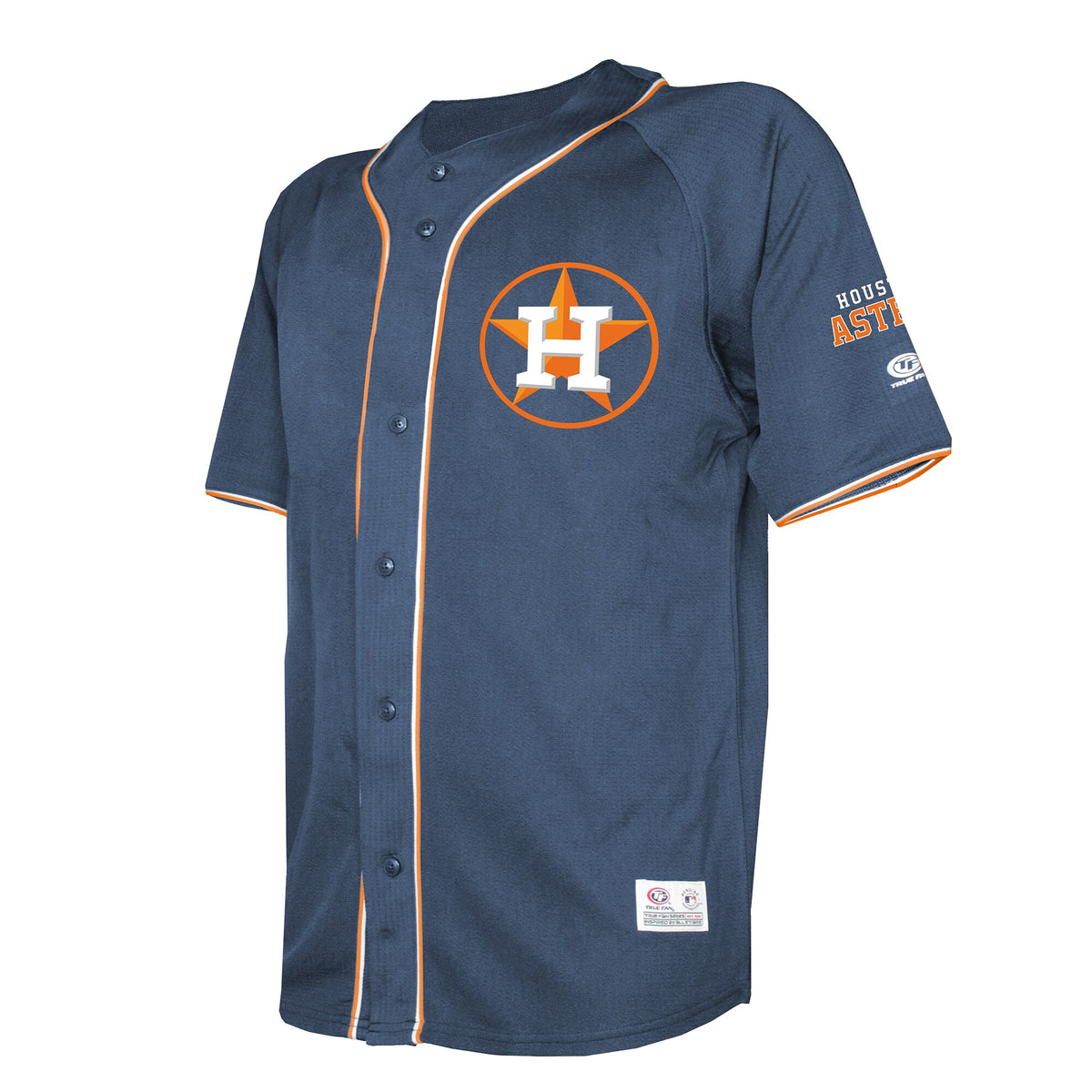 Houston Astros Stitches Navy Team Color Full-Button Fashion Jersey