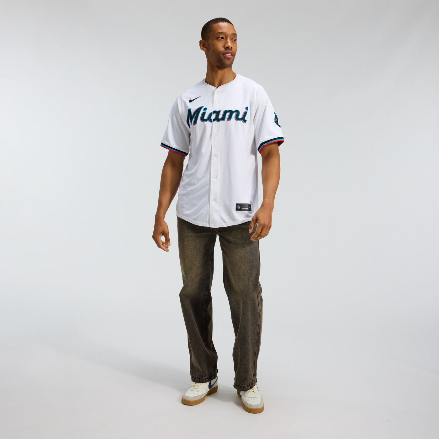Miami Marlins Nike White Home Limited Jersey