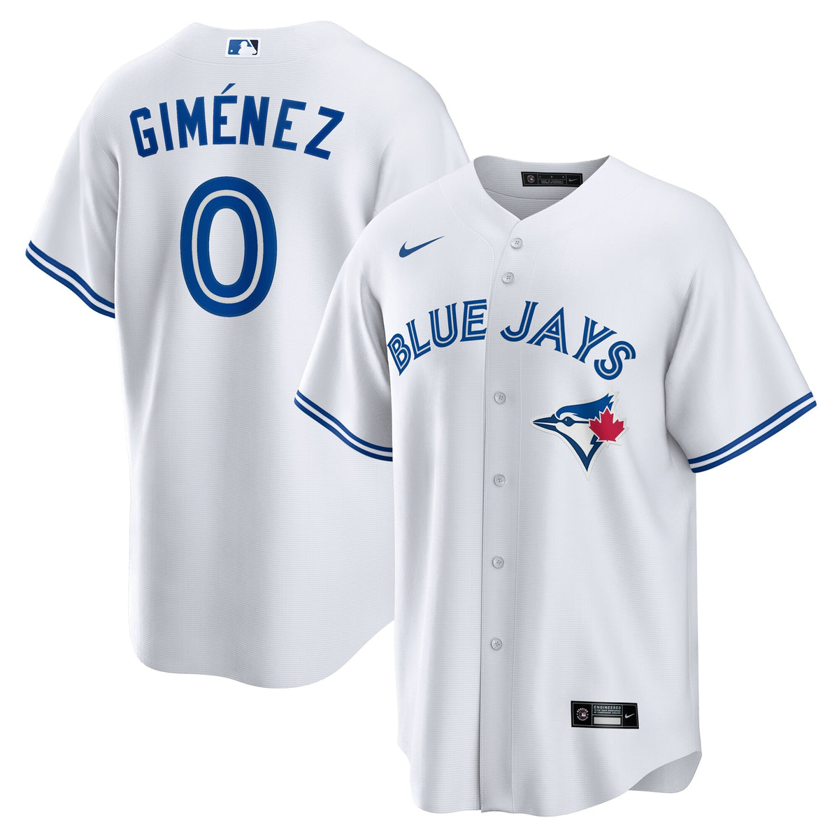 Toronto Blue Jays Andres Gimenez White Home Replica Jersey