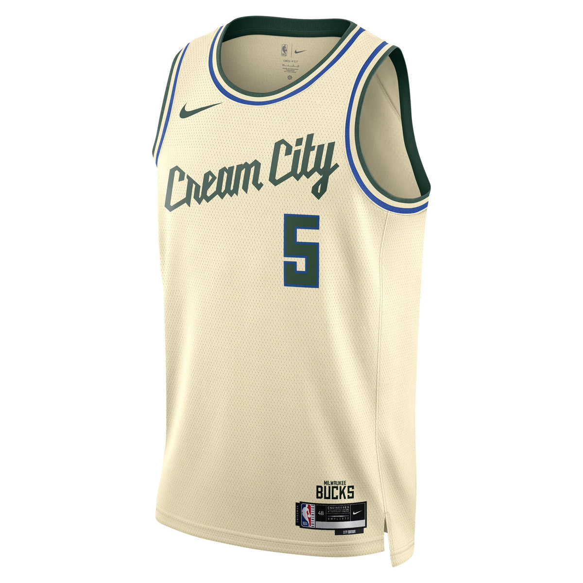 Milwaukee Bucks 2025/26 City Edition Swingman Jersey - Cream - Gary Trent Jr. -