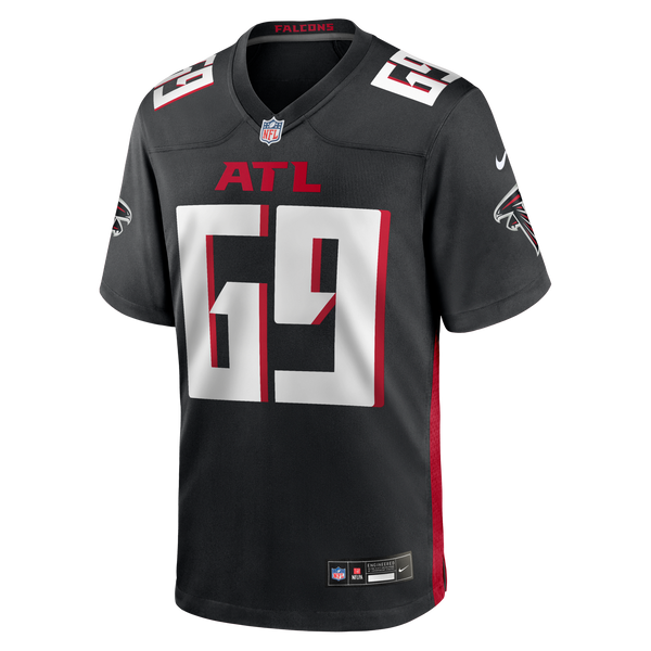 Atlanta Falcons Jack Nelson Black Team Game Jersey