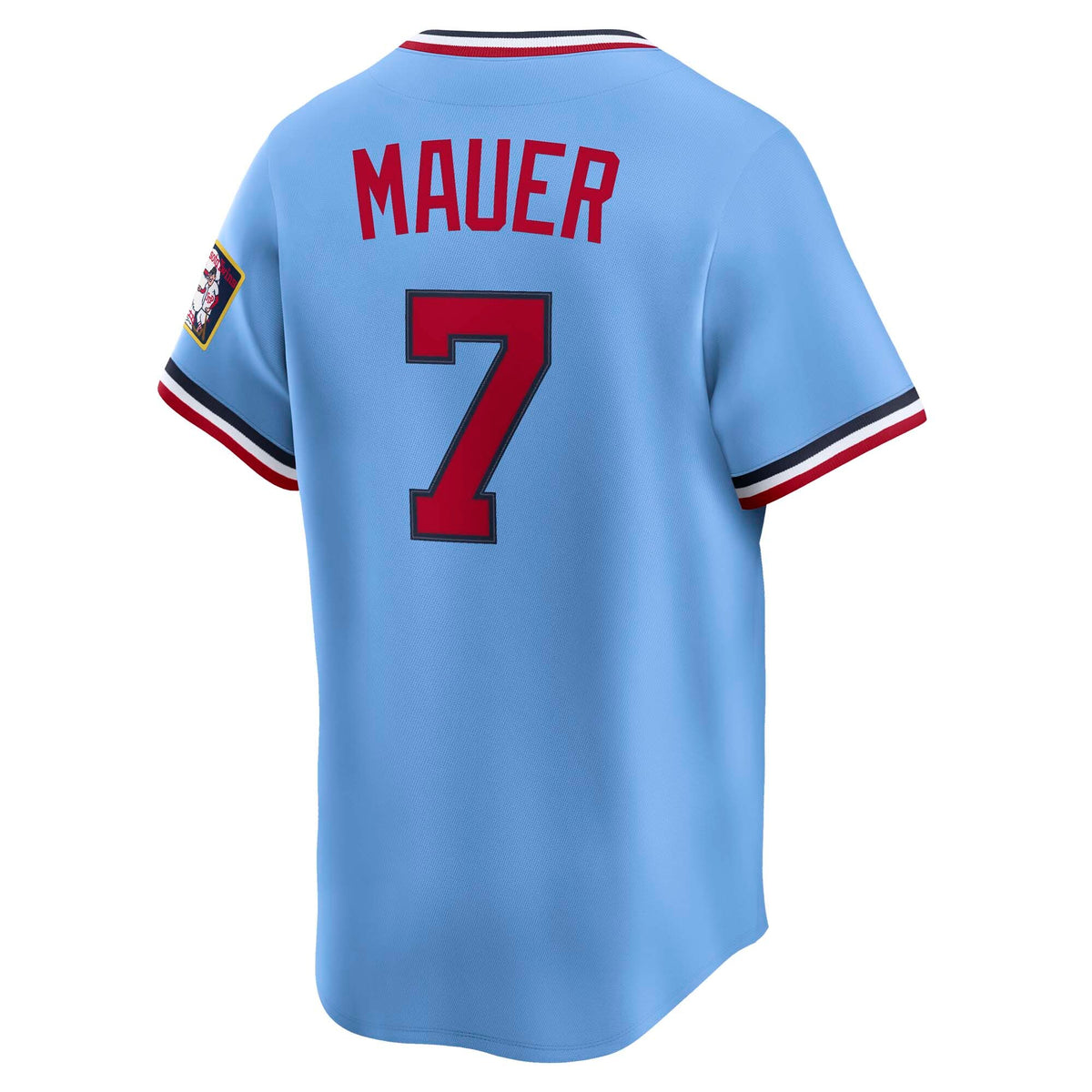 Minnesota Twins Joe Mauer Light Blue Throwback Cooperstown Collection Limited Jersey