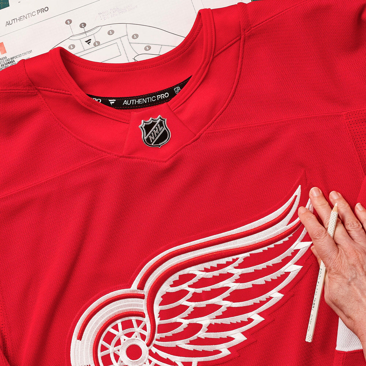 Detroit Red Wings Fanatics Red Home Authentic Pro Custom Jersey
