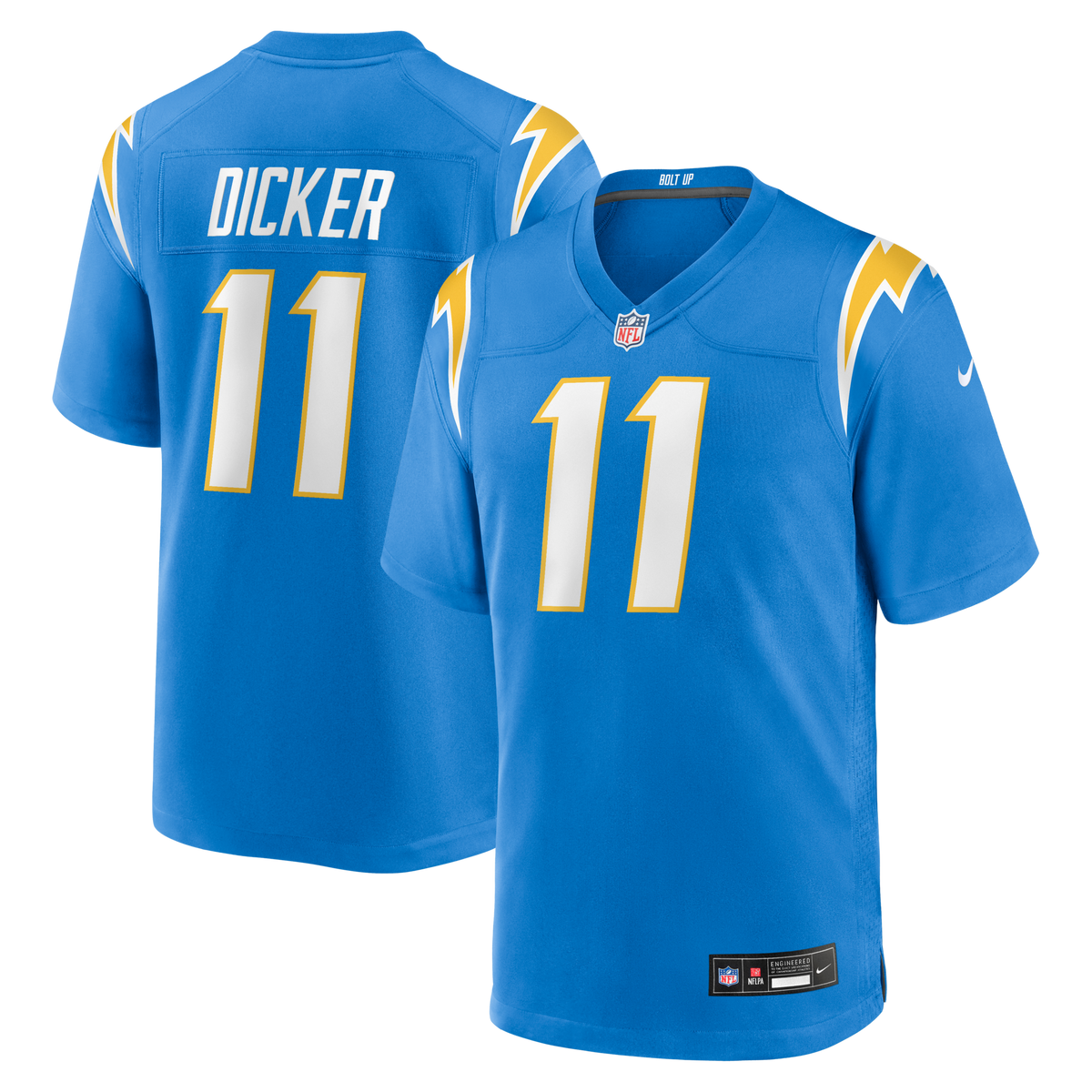 Los Angeles Chargers Cameron Dicker Powder Blue Game Jersey