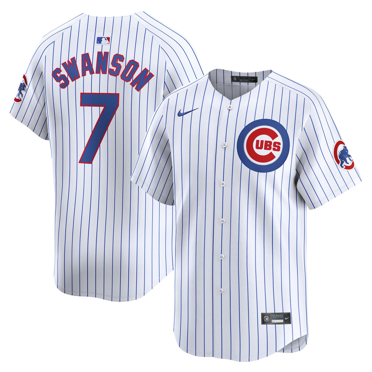 Chicago Cubs Dansby Swanson White Home Limited Player Jersey