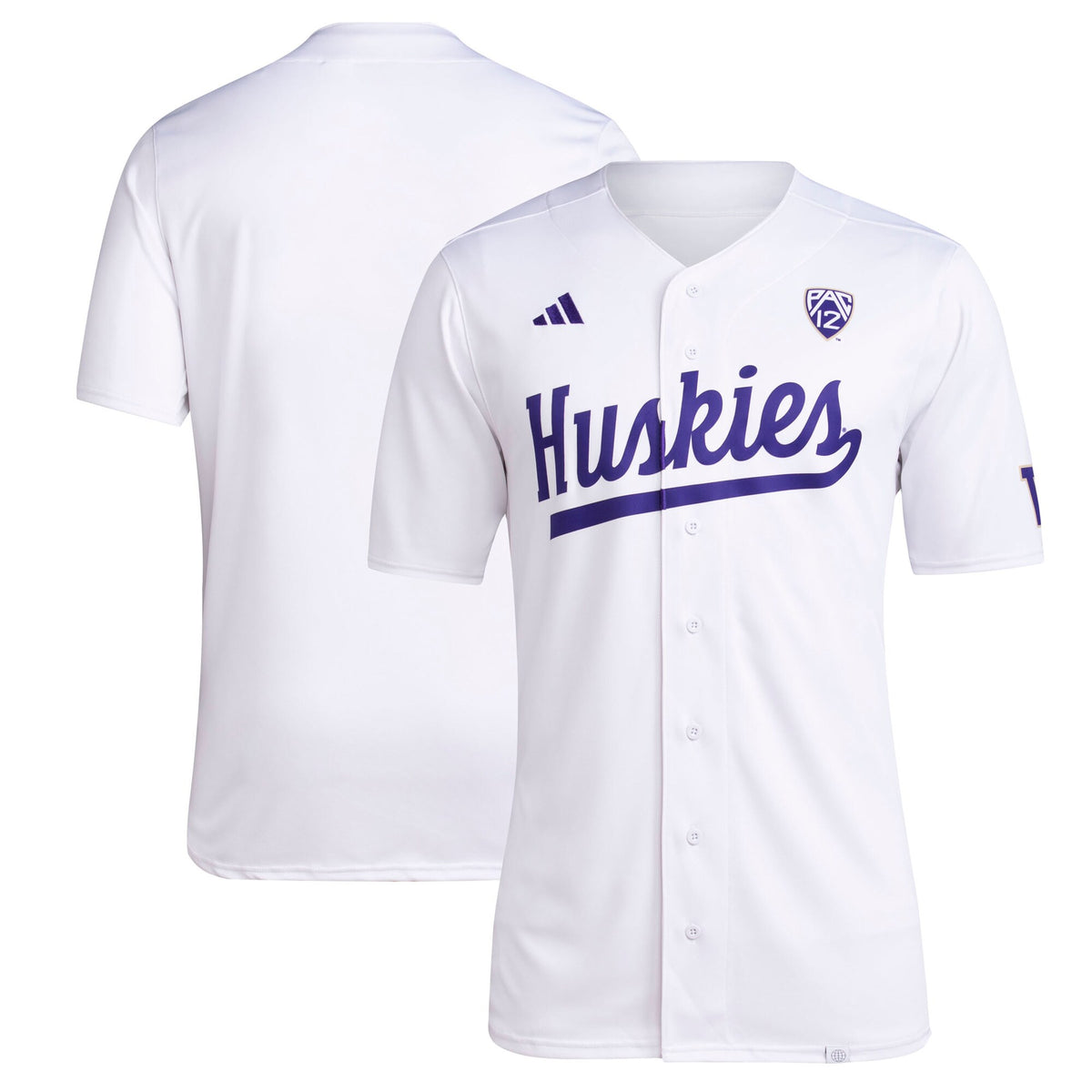 Washington Huskies Team Baseball Jersey - White