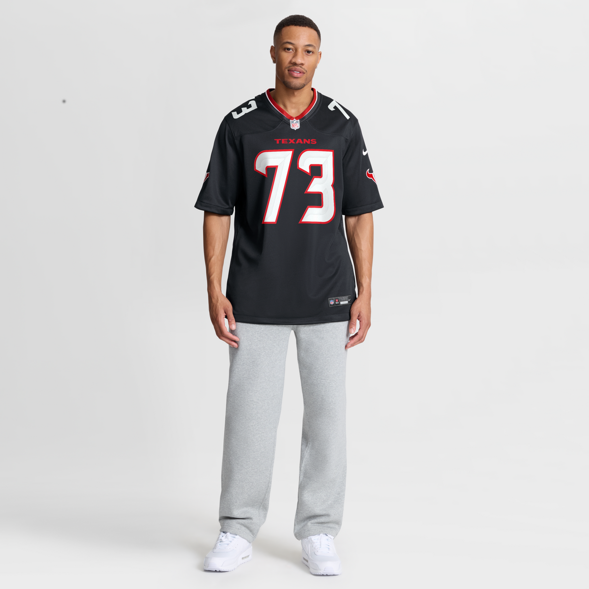 Houston Texans Derrick Graham Navy Team Game Jersey