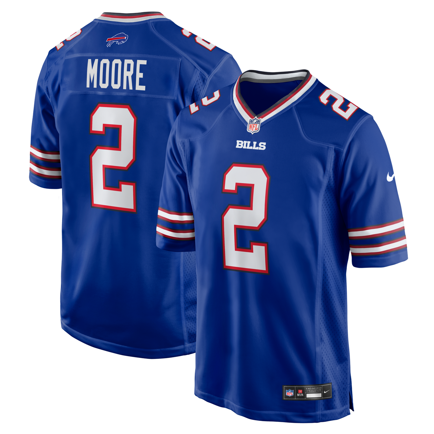 Buffalo Bills D.J. Moore Nike Royal Game Jersey