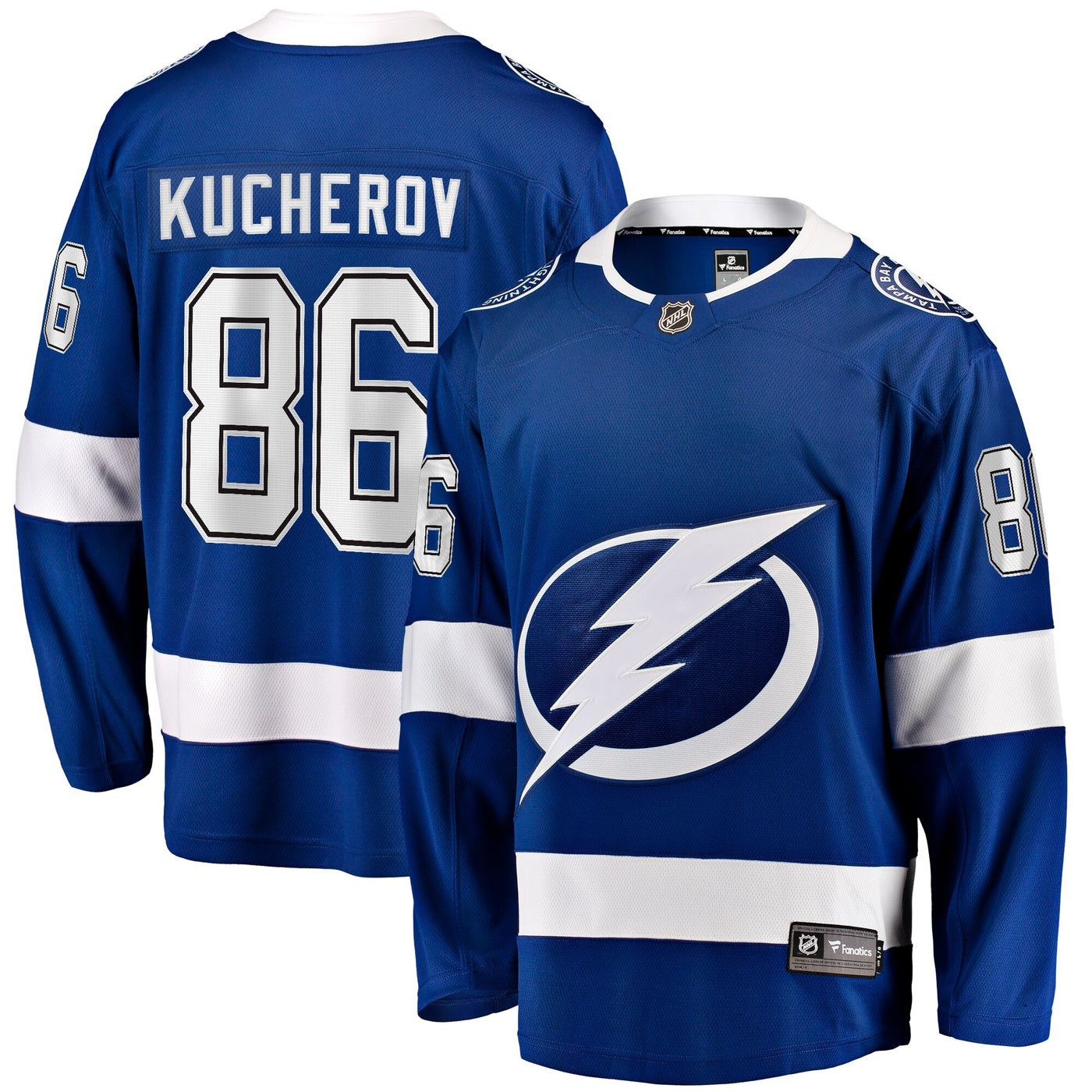 Tampa Bay Lightning Nikita Kucherov Fanatics Blue Home Breakaway Jersey