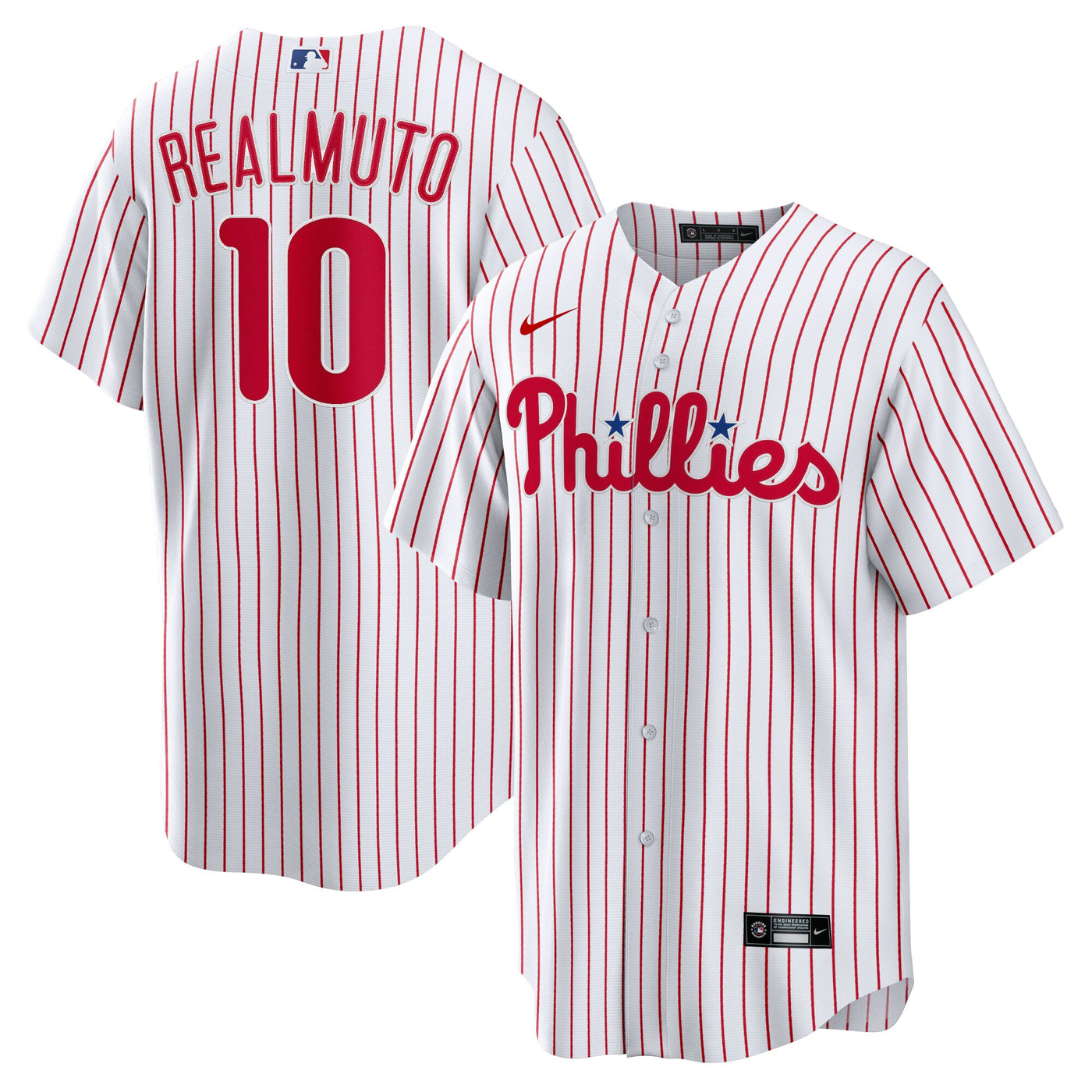 Philadelphia Phillies JT Realmuto Nike White Home Replica Player Name Jersey
