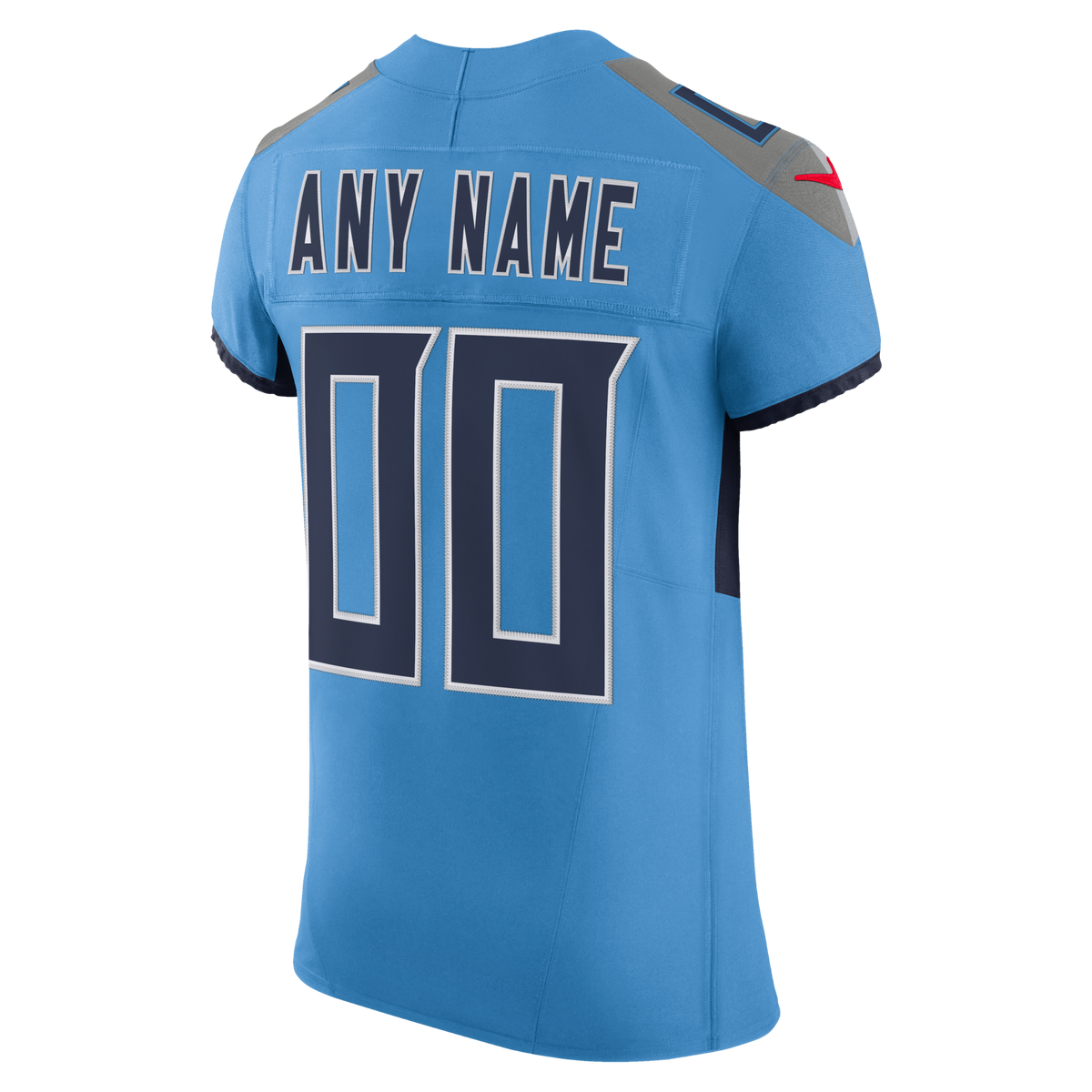 Tennessee Titans Light Blue Team Vapor F.U.S.E. Elite Custom Jersey